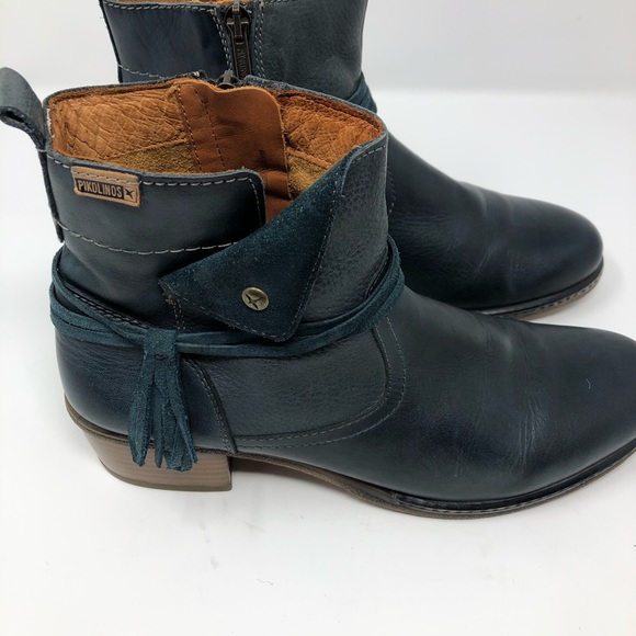 Pikolinos Zaragoza ocean ankle booties W9H-8800 11 - Picture 3 of 10